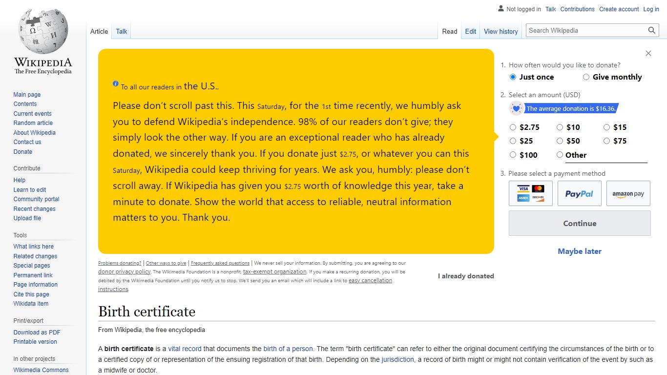 Birth certificate - Wikipedia